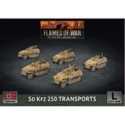 Flames of War: Sd Kfz 250 Reconnaissance (MG and 3.7cm) Platoon (x7 Plastic)