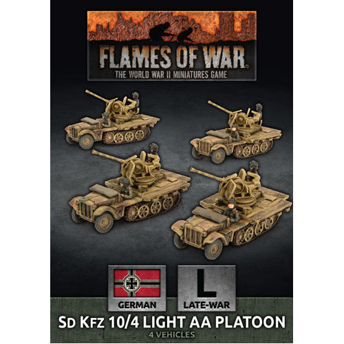 Flames of War: SdKfz 10/4 Light AA Platoon (x4 Plastic)