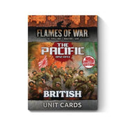 Flames of War: The Pacific: British, Australian & Indian Unit Cards (x55 Cards) - Limited Edition