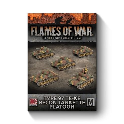 Flames of War: Type 97 Te-Ke Recon Tankette Platoon (x5 Tanks)
