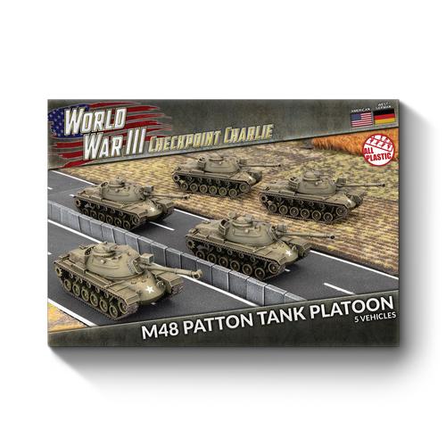 Flames of War: US M48 Patton Tank Platoon (Plastic x5)