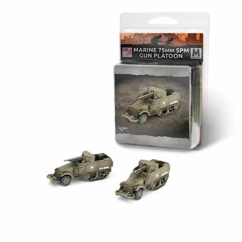 Flames of War: US Marine 75mm SPM Self-propelled Gun Platoon (x2)