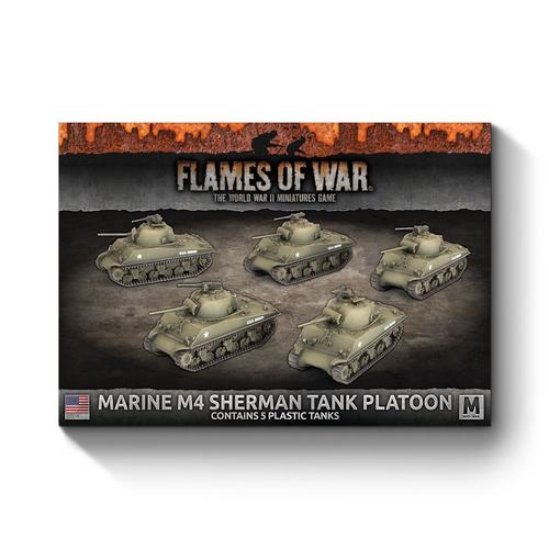 Flames of War: US Marine M4 Sherman Platoon (x5 Plastic)