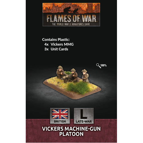 Flames of War: Vickers MMG Platoon (x4 Plastic)