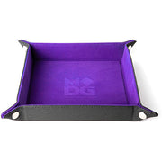 Fold Up Velvet Dice Tray: Purple