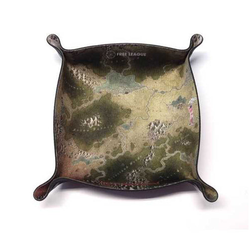 Forbidden Lands Map - Folding Square Dice Tray