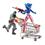 Fortnite Shopping Cart With Warpaint and Fireworks Team Leader