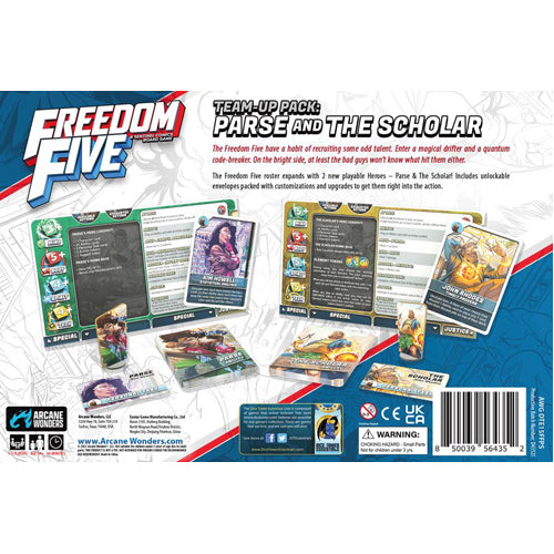 Freedom Five: Parse and the Scholar Team Up Pack