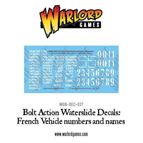 French Vehicle Decals