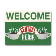 Friends Tin Sign Central Perk Welcome 15 x 21 cm