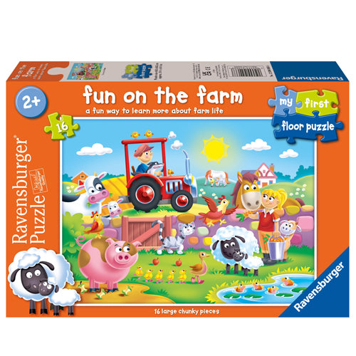 Fun on the Farm - My First Floor Puzzle - 16 Pieces
