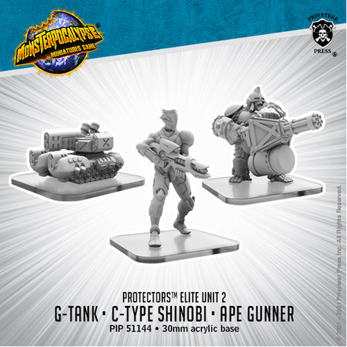 G-Tank, C-Type Shinobi, and Ape Gunner