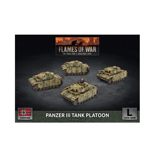 Panzer III Tank Platoon (x4 Plastic)