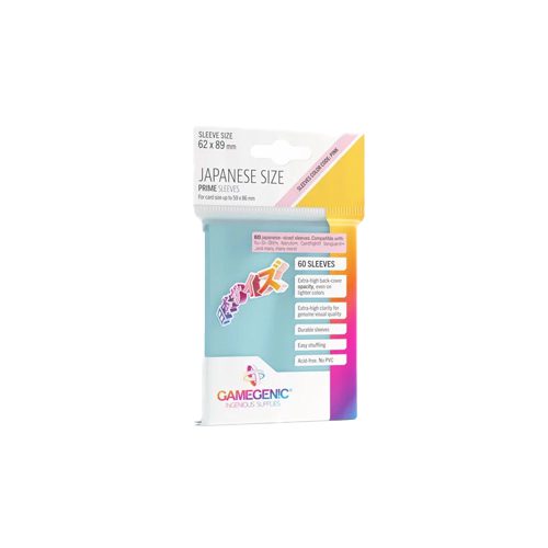 Gamegenic - Prime Japanese Sized Sleeves (60) - Clear