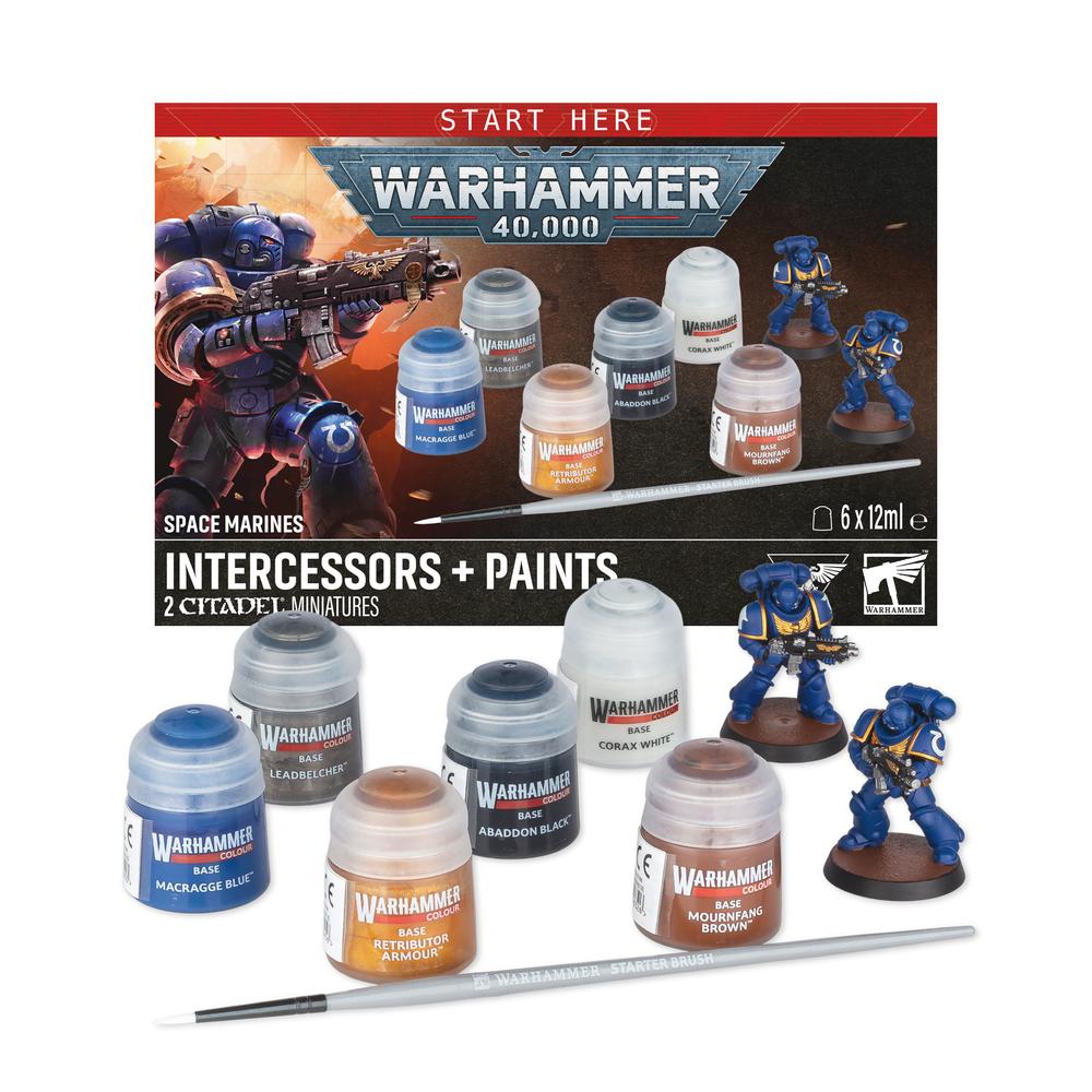 Warhammer 40000: Space Marines: Intercessors + Paints