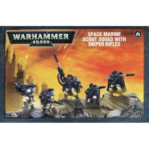 Space Marine Scouts With Sniper Rifles