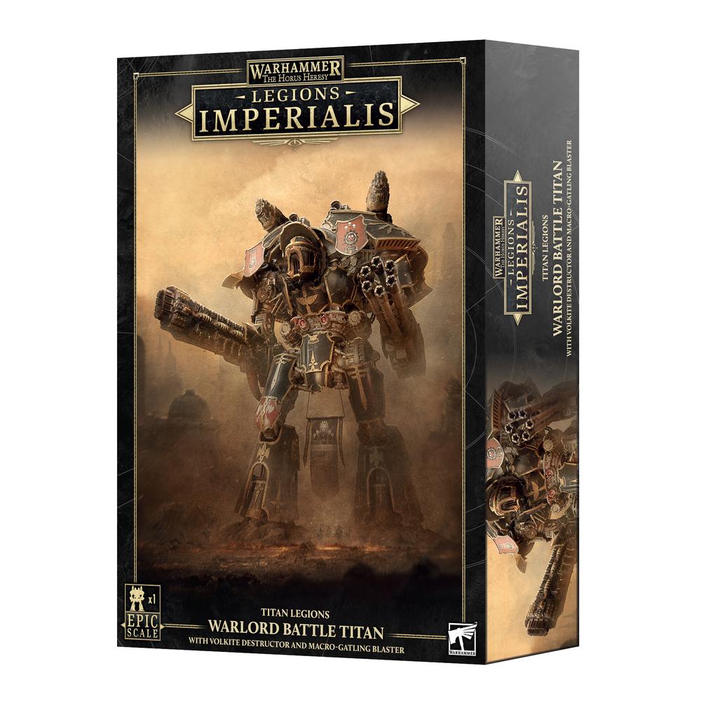 Legions Imperialis: Warlord Titan With Volkite Destructor and Macro-gatling Blaster