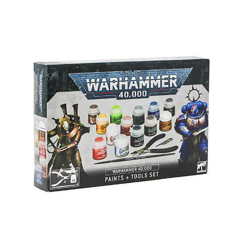Warhammer 40K: Paints and Tools Set | Zatu Games
