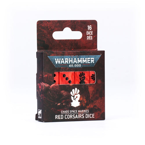 Chaos Space Marines : Dés des Corsaires Rouges