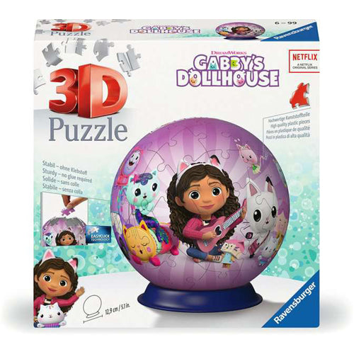 Gabby's Dollhouse 3D Puzzle Ball, 72pc