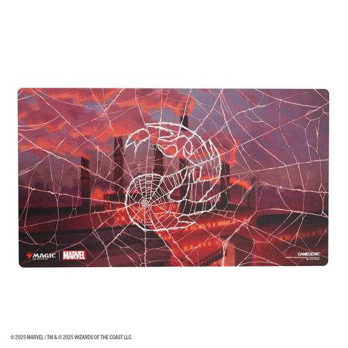 Gamegenic MTG: Marvel's Spider-Man Shiny Playmat- Spider-Man Mountain