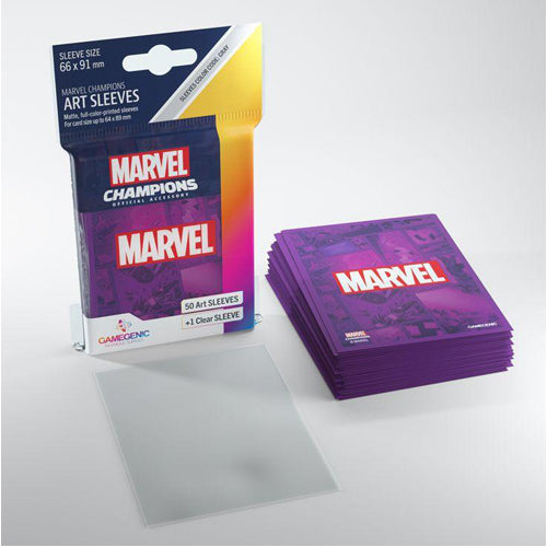 Gamegenic Marvel Champions Art Sleeves - Marvel Purple (50)