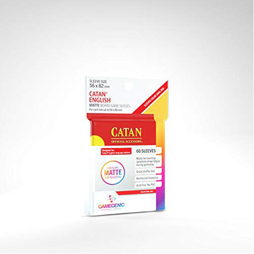 card sleeves for settlers of catan Gamegenic - Prime Catan- Sized Sleeves 56 x 82 mm (50)