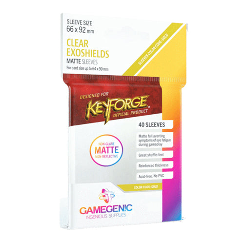 Gamegenic Matte Exoshields Clear (40 ct.)