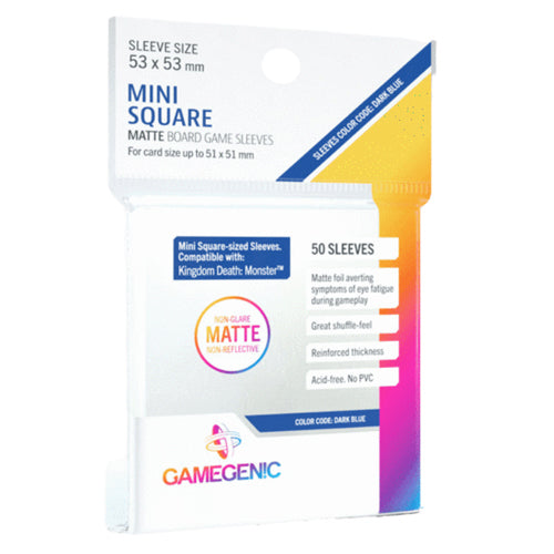 Gamegenic Matte Mini Square- Sized Sleeves 53 x 53 mm (50 ct.)