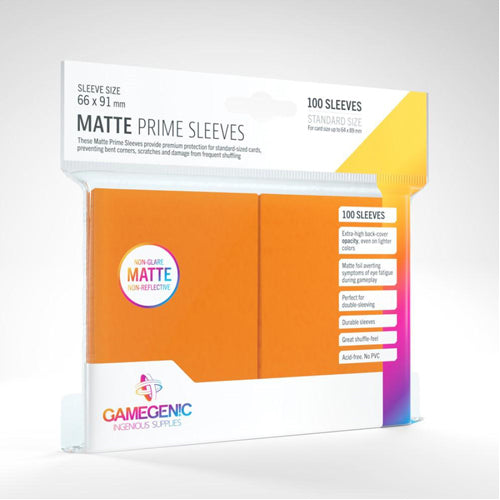 Gamegenic Matte Prime Sleeves Orange (100 ct.)