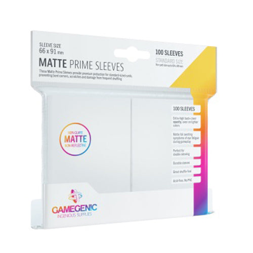 Gamegenic Matte Prime Sleeves White (100 ct.)