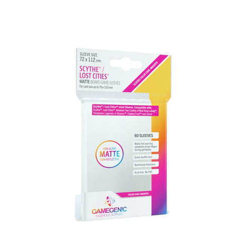 Gamegenic Matte Scythe and/or Lost Cities Sleeves 72 x 112 mm (60 ct.)
