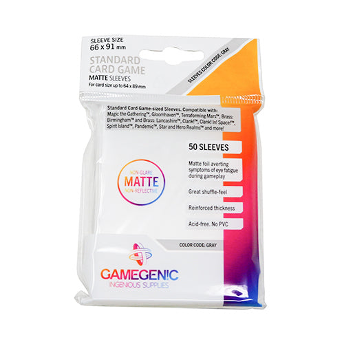 Gamegenic - Matte Standard Card Game Sleeves (50) | Zatu Games Gamegenic - Matte Standard Card Game Sleeves (50) | Zatu Games