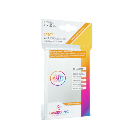Gamegenic Matte Tarot- Sized Sleeves 73 x 122 mm (50 ct.)