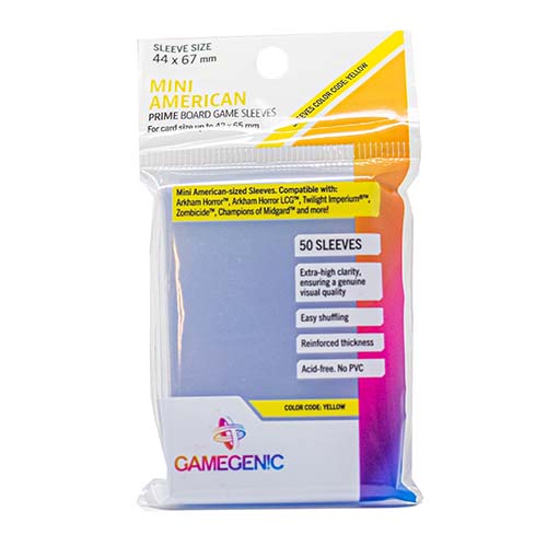 44x67 card sleeves Gamegenic - Prime Mini American- Sized 44 x 67 mm (50) Yu-Gi-Oh! Sealed Booster Packs This size matches the Yu-Gi-Oh! Trading Cards 2018 Pack Options:Kyogre