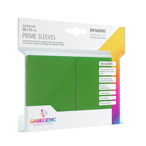 Gamegenic Prime Sleeves Green (100 ct.)