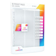 Gamegenic Sideloading 18-Pocket Pages 10 pcs pack White