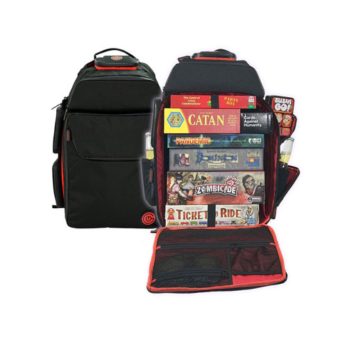 GeekOn! Ultimate Boardgame Backpack (Black with Red)