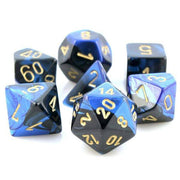 Gemini Poly 7 Set: Black-Blue/Gold