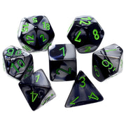 Gemini Poly 7 Set: Black-Grey/Green