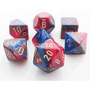 Gemini Poly 7 Set: Blue-Red/Gold