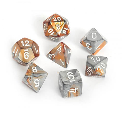 Gemini Poly 7 Set: Copper-Steel/White