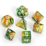 Gemini Poly 7 Set: Gold-Green/White