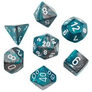Gemini Poly 7 Set: Steel-Teal/White