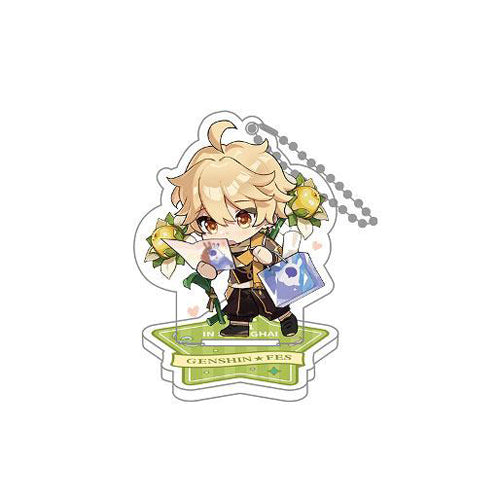 Genshin Impact Genshin Fes 2021 Acrylic Figure & Keychain Traveler Aether 9 cm