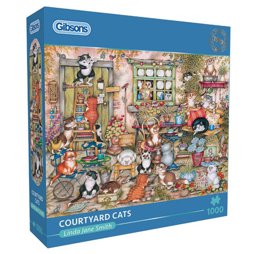 Gibsons: Courtyard Cats Puzzle (1000 Pieces)