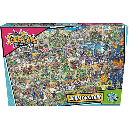 Gibsons - Jokesaws - Barmy Britain - 1000 Piece Jigsaw Puzzle
