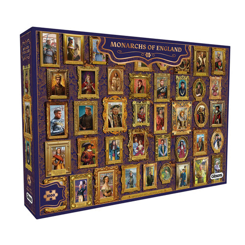 Gibsons - Monarchs of England - 1000 Piece Jigsaw Puzzle