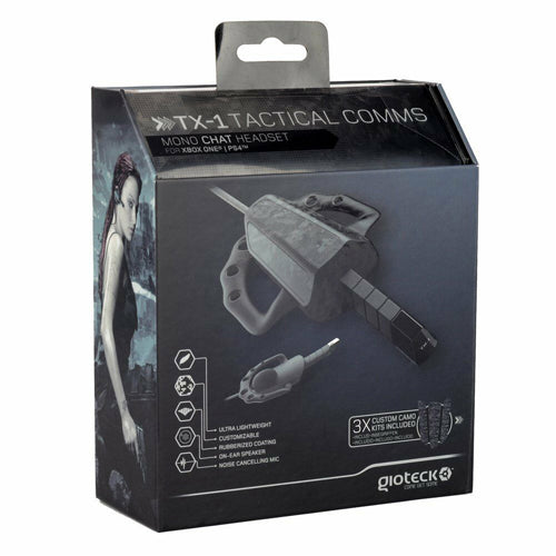 Gioteck: TX-1 Tactical Comms Mono Chat Headset - PS4/Xbox One