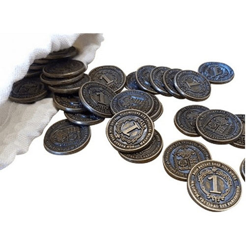 Glen More II Board Game: Chronicles 40 Metal Coins